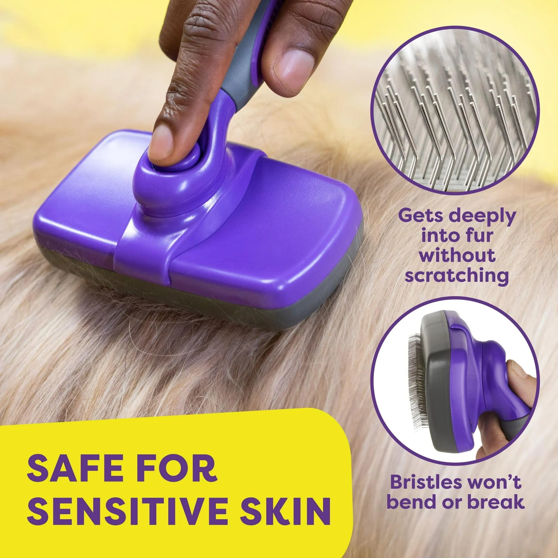 Hertzko Self-Cleaning Slicker Brush