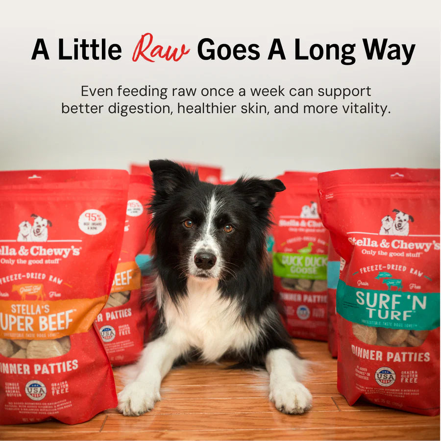 Stella & Chewy's Freeze Dried Raw Dinner Patties High Protein Super Beef Recipe Dry Dog Food