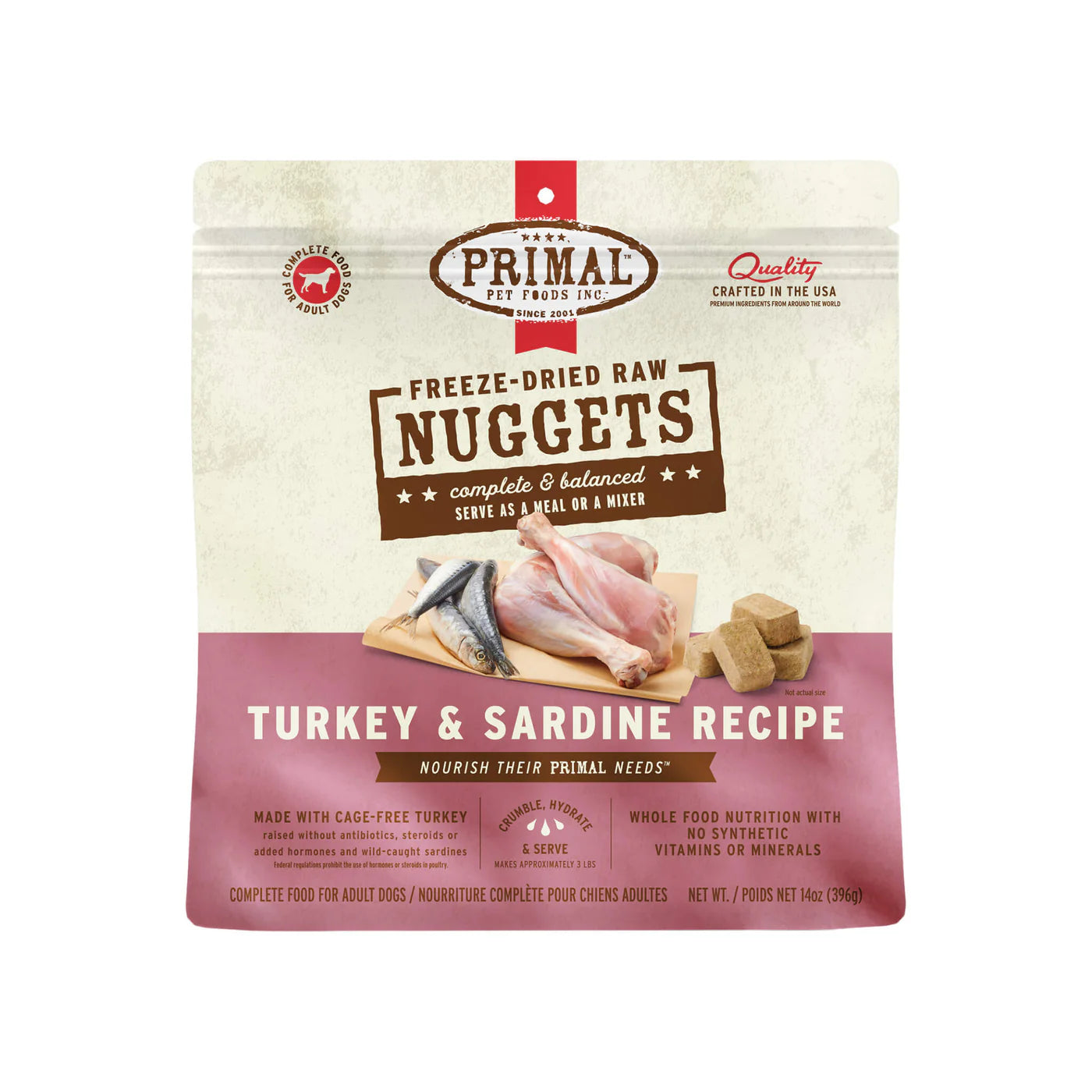 Primal Pet Foods Freeze-Dried Nuggets Dog Food