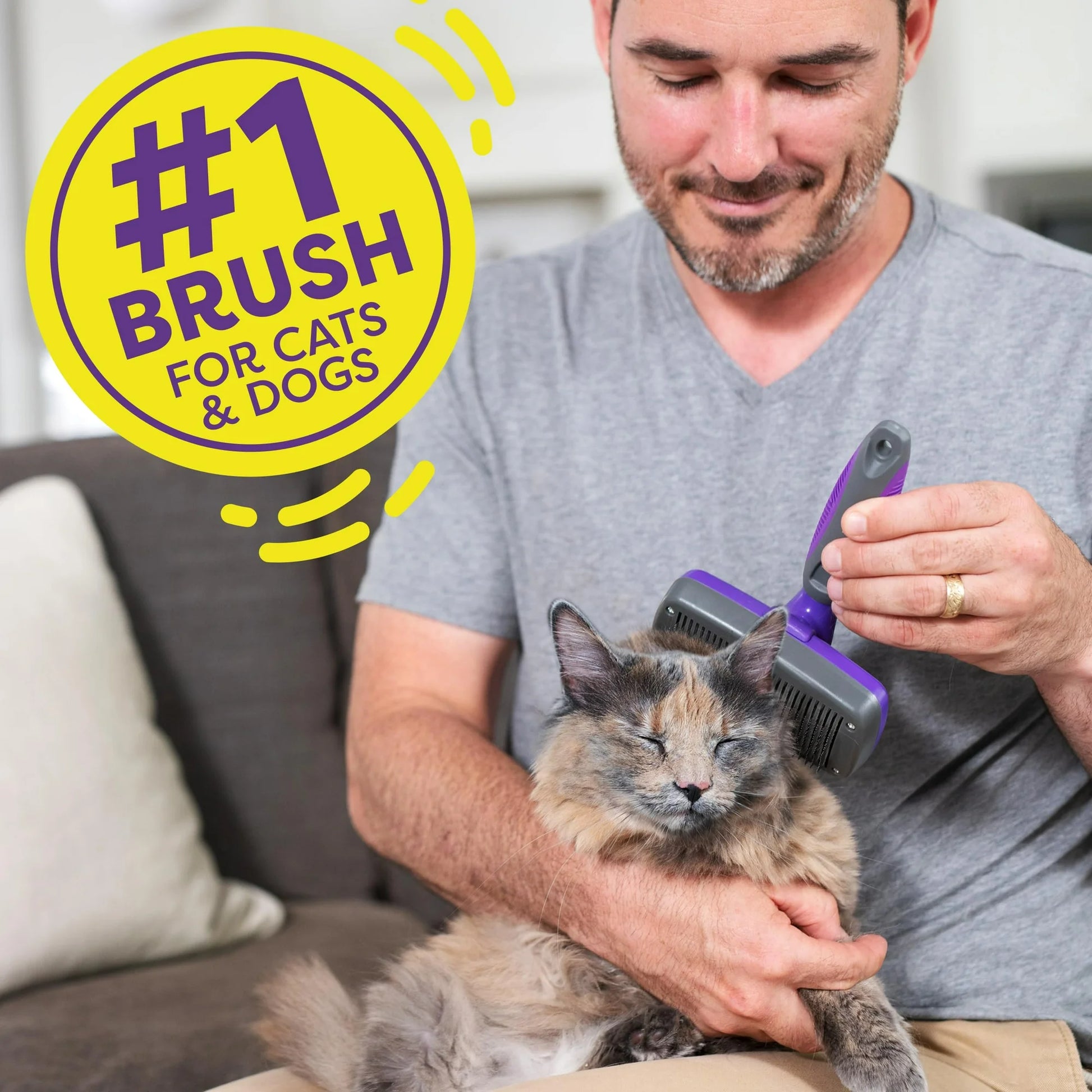 Hertzko Self-Cleaning Slicker Brush